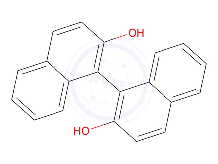 Chemical structure of 1,1`-bi-2-naphthol