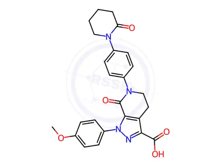 Chemical structure of Apixaban Impurity BMS-591455-01