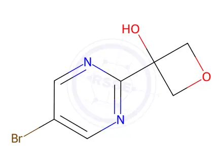 Chemical structure of 3-Oxetanol, 3-(5-bromo-2-pyrimidinyl)-