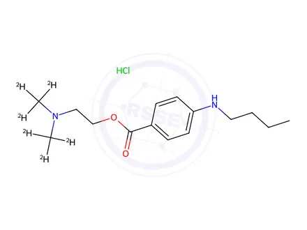 Chemical structure of Tetracaine-d6 HCl (N,N-dimethyl-d6)