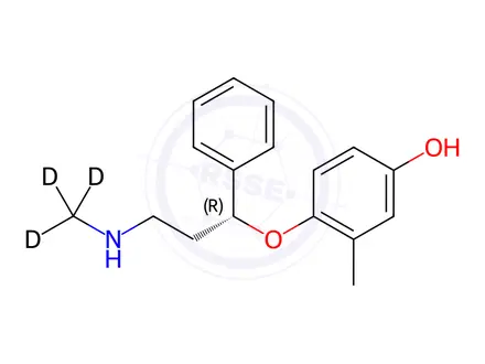 Chemical structure of 4'-Hydroxy Atomoxetine-d3