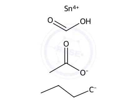 Chemical structure of bis(acetato-O)dibutyl(1,4-diazabicyclo[2.2.2]octane-N1)tin monoformate
