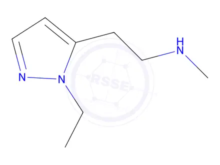 Chemical structure of 2-(1-Ethyl-1h-pyrazol-5-yl)-N-methylethan-1-amine