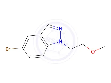 Chemical structure of 5-Bromo-1-(2-methoxyethyl)indazole