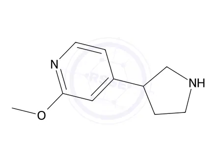 Chemical structure of 2-Methoxy-4-(3-pyrrolidinyl)pyridine