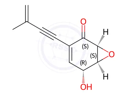 Chemical structure of (4S,5R,6R)-2-(3-Methyl-3-butene-1-ynyl)-4-hydroxy-5,6-epoxy-2-cyclohexene-1-one