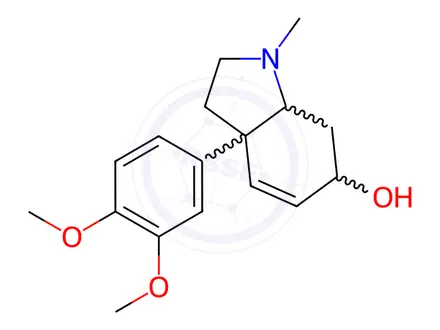 Chemical structure of (+)-Mesembrenol