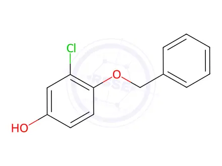 Chemical structure of 4-(Benzyloxy)-3-chlorophenol