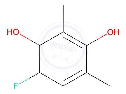 Chemical structure of Resorcinol, 4-fluoro-2,6-dimethyl-(7CI,8CI)
