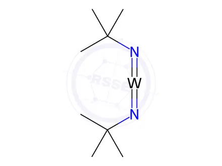 Chemical structure of Bis(tert-butylimino)bis(dimethylamino)tungsten(VI)