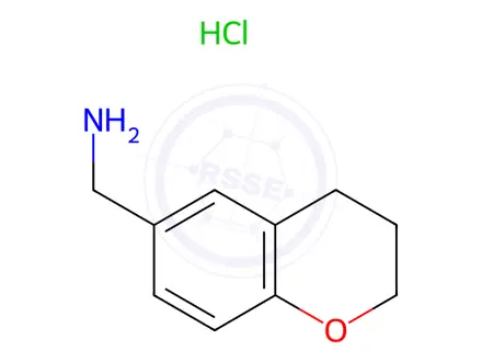 Chemical structure of Chroman-6-ylmethanamine hydrochloride