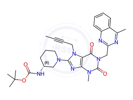 Chemical structure of N-Boc Linagliptin