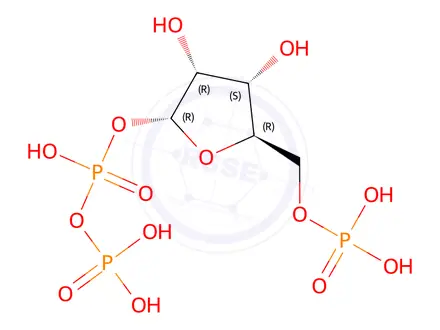 Chemical structure of (17S)-Pregn-5-ene-3β,8,12β,14β,17,20-hexol 20-(3,4-dimethyl-2-pentenoate)12-(3-phenylpropenoate)