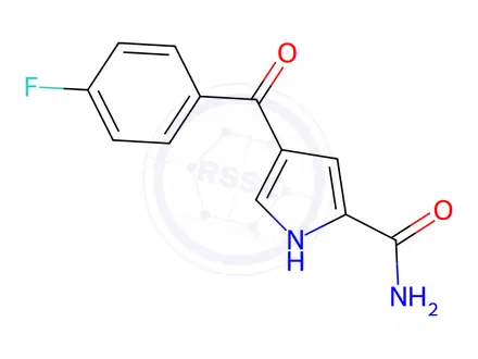 Chemical structure of 4-(4-Fluorobenzoyl)-1H-pyrrole-2-carboxamide