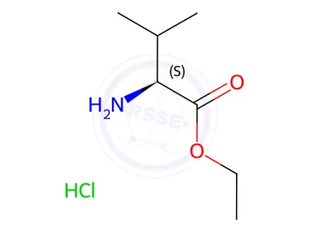 Chemical structure of L-Valine ethyl ester hydrochloride