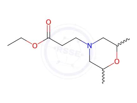 Chemical structure of Ethyl 3-(2,6-dimethylmorpholin-4-yl)propanoate