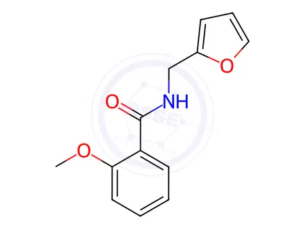 Chemical structure of N-(Furan-2-ylmethyl)-2-methoxybenzamide