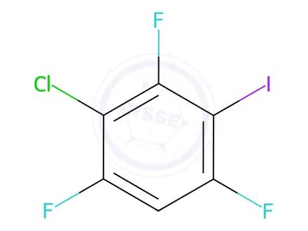 Chemical structure of Benzene, 2-chloro-1,3,5-trifluoro-4-iodo-