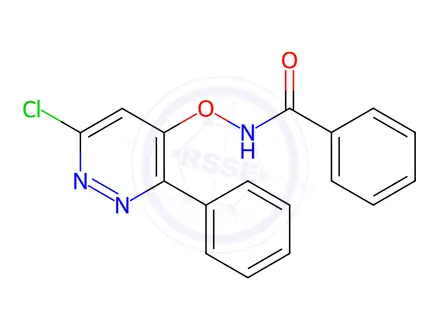 Chemical structure of N-((6-Chloro-3-phenylpyridazin-4-yl)oxy)benzamide