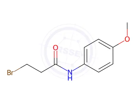 Chemical structure of 3-Bromo-N-(4-methoxyphenyl)propanamide