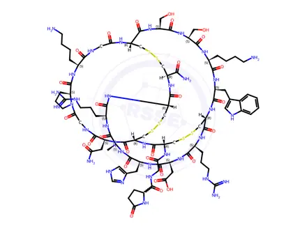 Chemical structure of Conotoxin