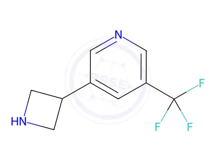 Chemical structure of 3-(Azetidin-3-yl)-5-(trifluoromethyl)pyridine