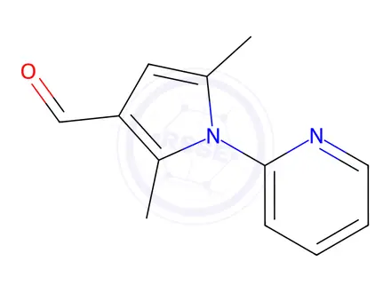 Chemical structure of 2,5-DIMETHYL-1-PYRIDIN-2-YL-1H-PYRROLE-3-CARBALDEHYDE