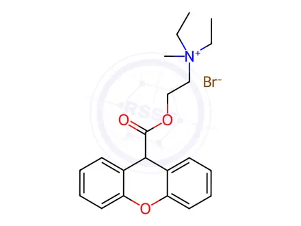 Chemical structure of Methantheline Bromide (1401001)
