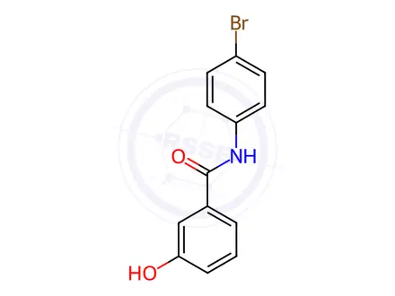 Chemical structure of N-(4-BRomophenyl)-3-hydroxybenzamide