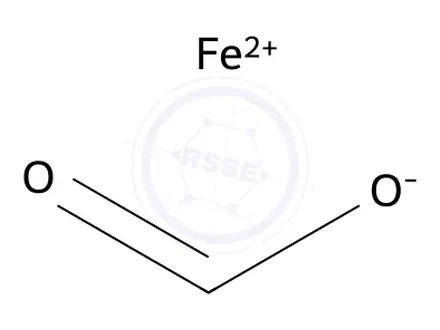 Chemical structure of iron(2+) diformate