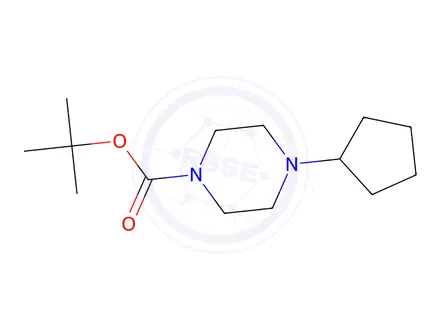 Chemical structure of Tert-butyl 4-cyclopentylpiperazine-1-carboxylate