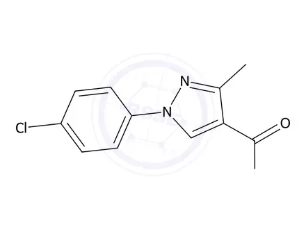 Chemical structure of 1-(4-chlorophenyl)-3-methyl-1H-pyrazole-4-carboxylic acid