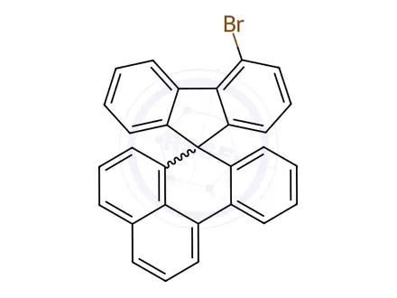 Chemical structure of Spiro[7H-benz[de]anthracene-7,9'-[9H]fluorene], 4'-bromo-