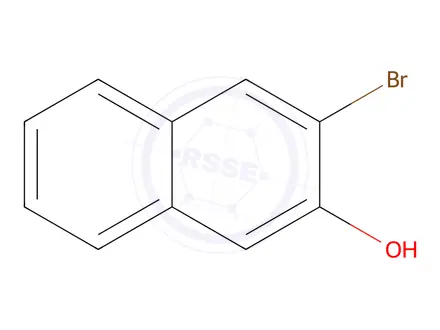Chemical structure of 2-Naphthalenol,3-bromo-