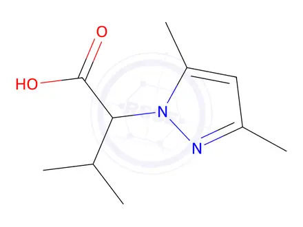 Chemical structure of 2-(3,5-Dimethyl-1H-pyrazol-1-yl)-3-methylbutanoic acid
