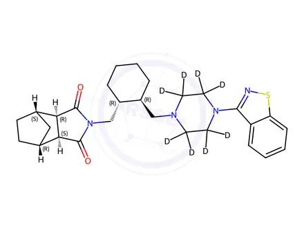 Chemical structure of Lurasidone-D8