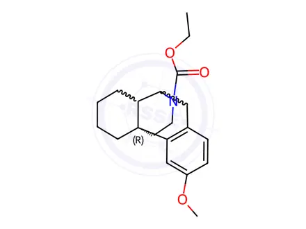 Chemical structure of 17-Ethoxycarbonyl-3-methoxymorphinan