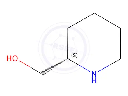 Chemical structure of (S)-2-hydroxymethylpiperidine