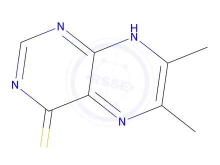 Chemical structure of 6,7-Dimethylpteridine-4-thiol