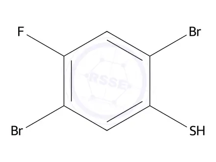 Chemical structure of 2,5-Dibromo-4-fluorobenzenethiol