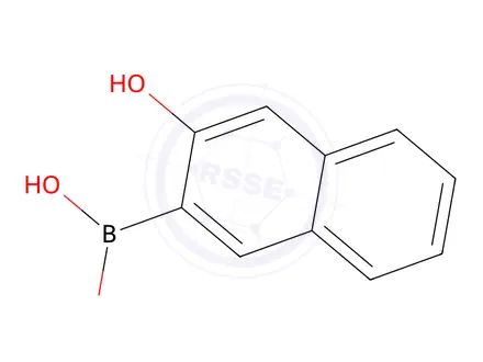 Chemical structure of (3-Hydroxynaphthalen-2-yl)boronic acid
