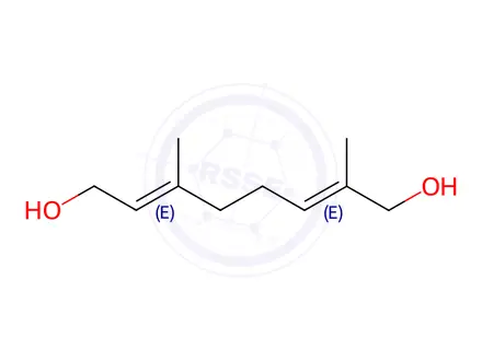 Chemical structure of 10-Hydroxygeraniol