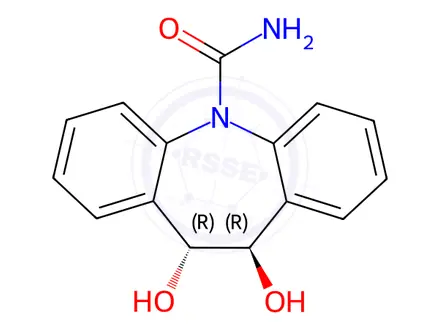 Chemical structure of 10,11-Dihydroxycarbamazepine Metabolite