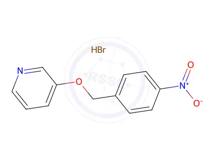 Chemical structure of Pyridine, 3-[(4-nitrophenyl)methoxy]-