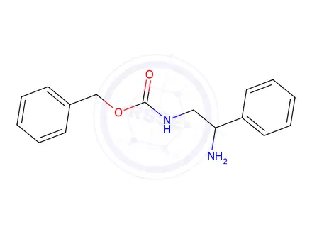 Chemical structure of (S)-benzyl 2-amino-2-phenylethylcarbamate