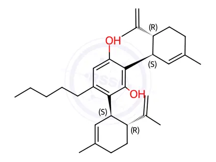 Chemical structure of Cannabidiol Dimer Impurity