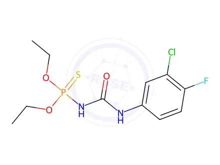 Chemical structure of o,o-Diethyl ((3-chloro-4-fluorophenyl)carbamoyl)phosphoramidothioate