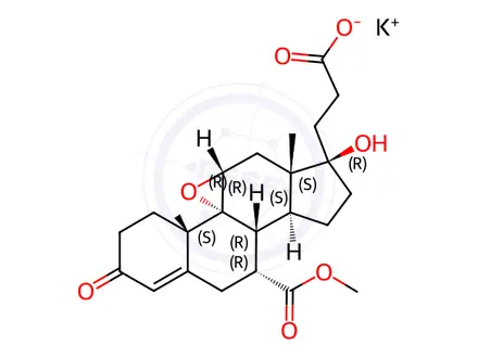 Chemical structure of Eplerenone EP Impurity F Potassium Salt