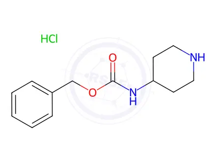 Chemical structure of 4-Benzyloxycarbonylaminopiperidine Hydrochloride