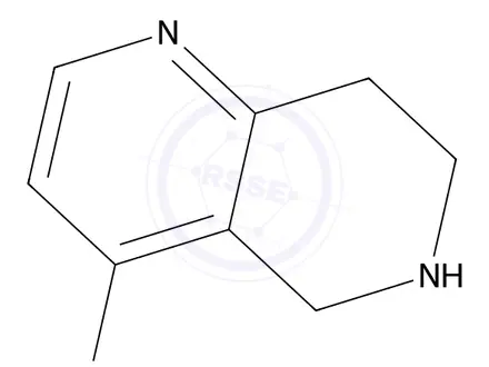 Chemical structure of 4-Chloro-5,6,7,8-tetrahydro-1,6-naphthyridine